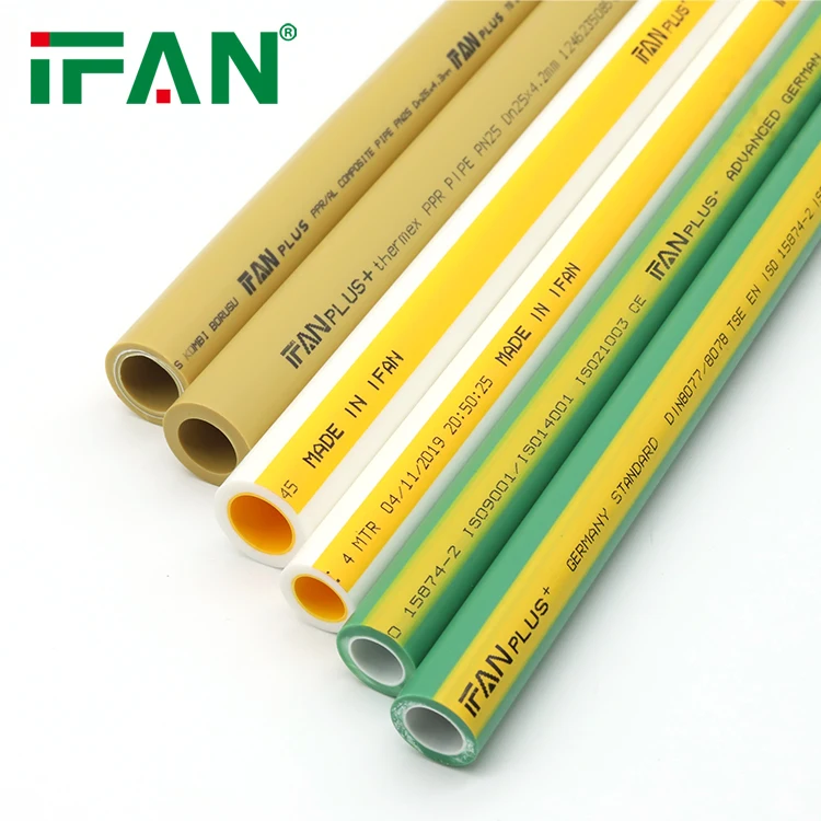 IFAN Plus Full Size Ppr Pipes And Fittings PN20 20mm-125mm Black Water Ppr Pipes For Hot Water