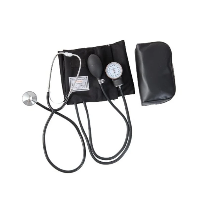 Medical clinic manual aneroid sphygmomanometer with stethoscope