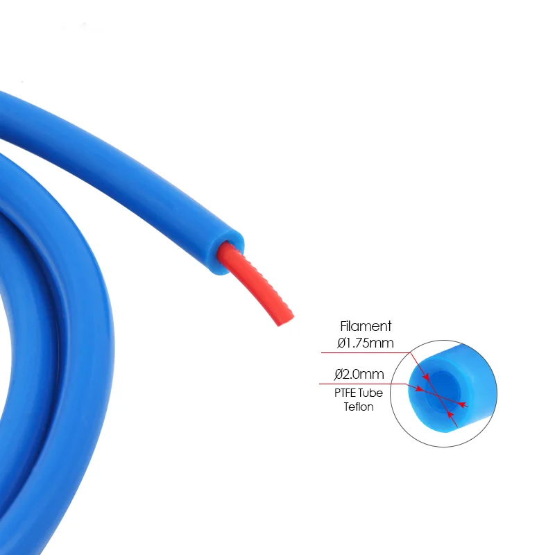 ПТФЭ трубка FDM Запчасти для 3D принтера 2*3/2*4/3*4/4*6 мм RepRap J-head Hotend Bowden