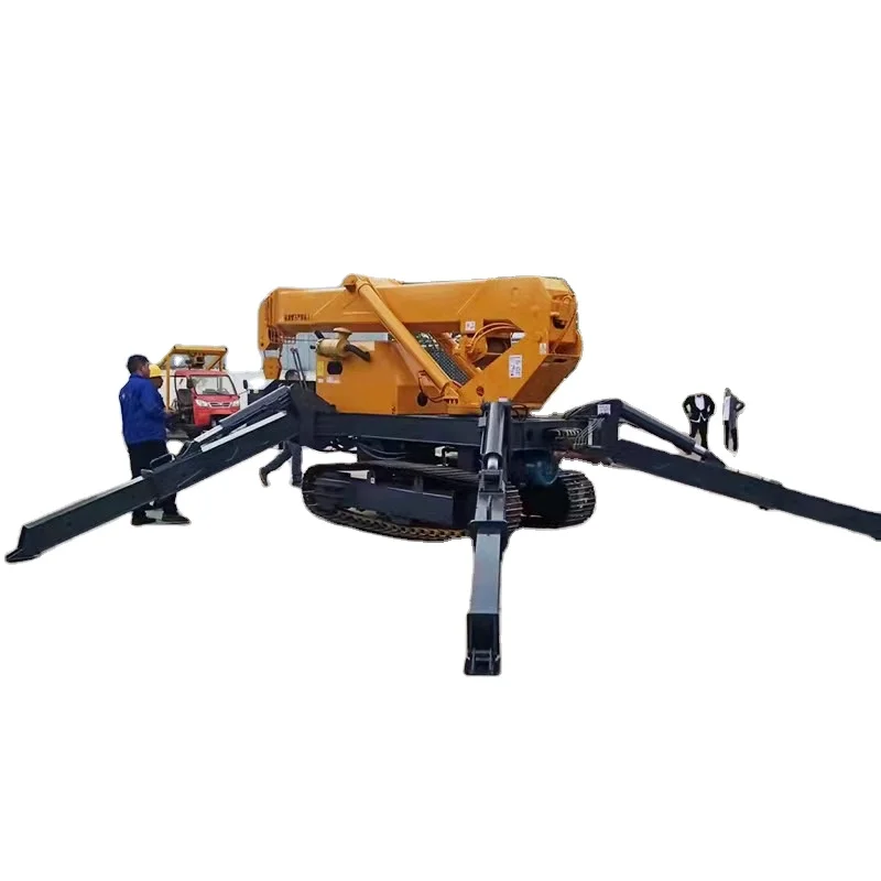 hand operation portable mini-lift-crane 5 ton micro outdoor lifting mobile mini cranes small lift floor crane