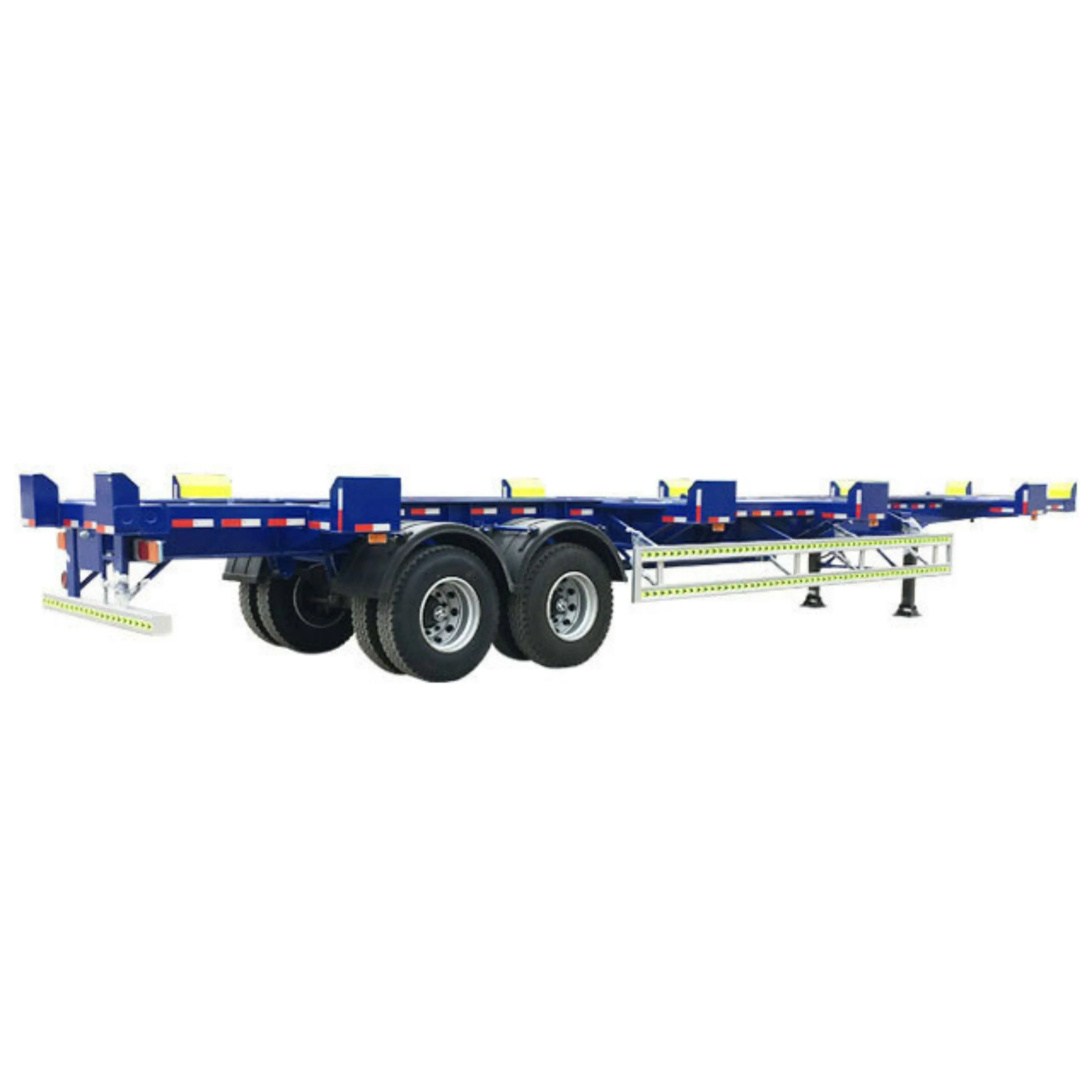 Supplier 2 axle 35T Air SuspensionTerminal Port Bomb Cart Skeleton Container Trailer dock semi Trailer