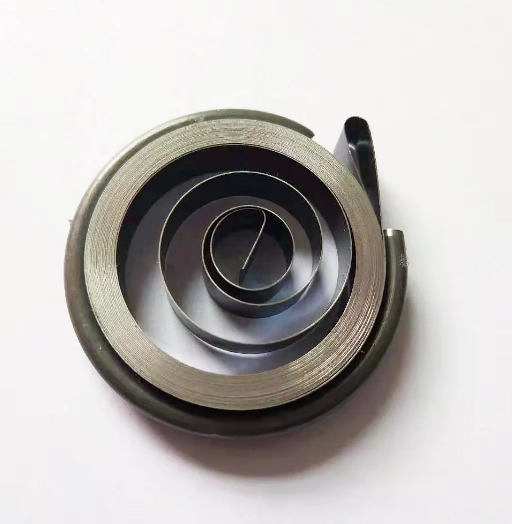 power spring of fan in Stainless steel extension spring power stretchable flat spiral spring for retractable belt barrier