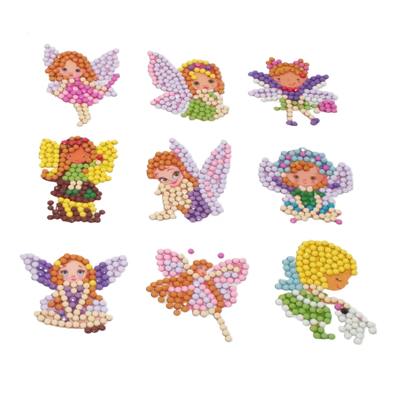Custom diamond painting animal sticker for kids DIY set diamond crystal sticker sheet