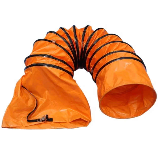 800mm PVC Flame Resistant Flexible Pvc Sprial Steel Flexible Ventilation Air Duct For