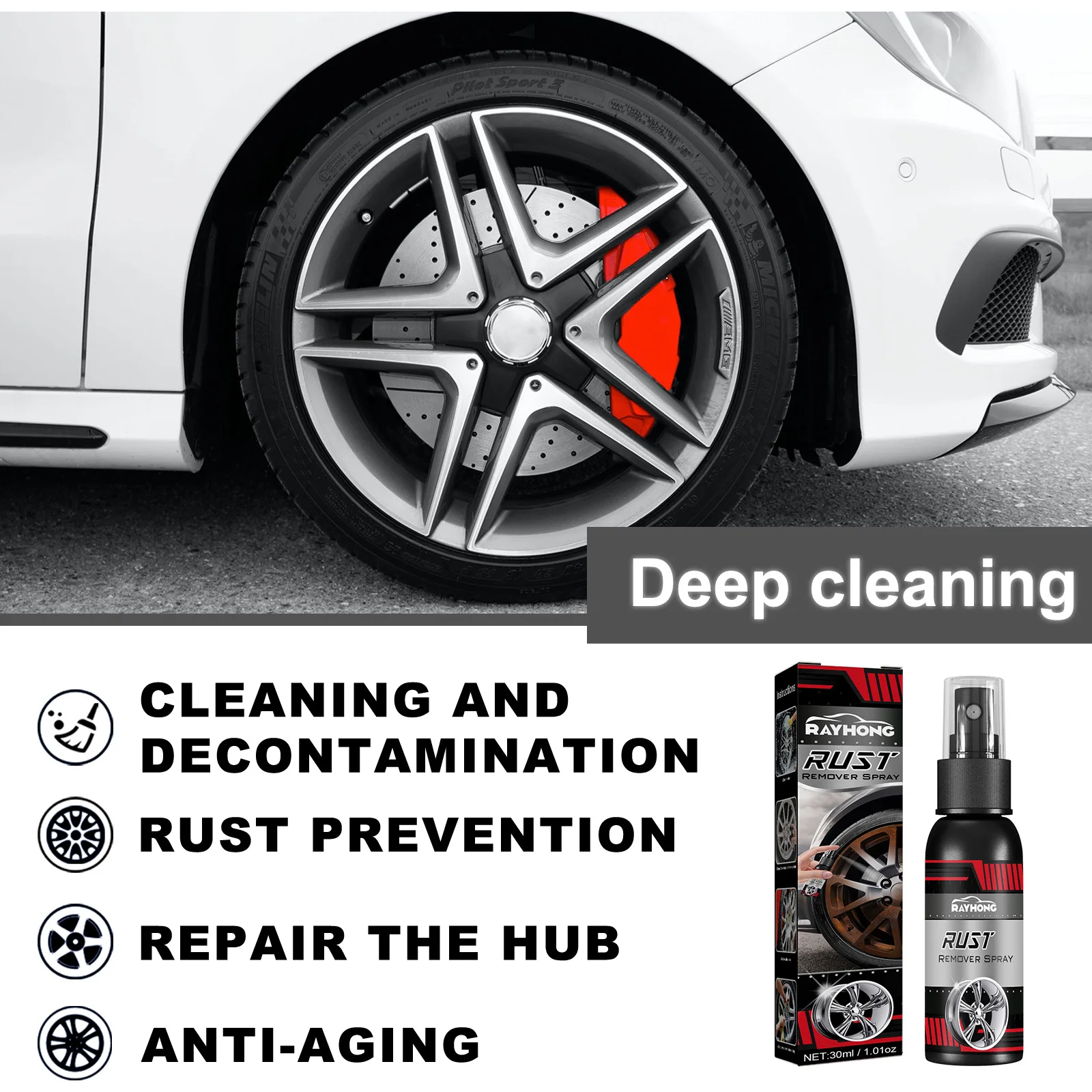 OEM Wholesale Best Sale Fantastic Car Super Effective Wheel Cleaner Car Care Cleaning Spray Fantastic Car Rust Remover Spray