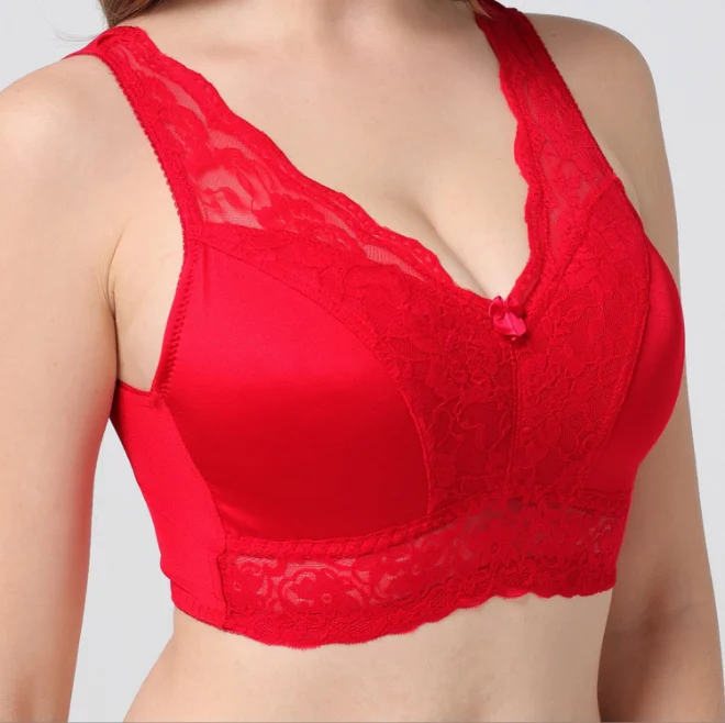Plus Size Bra Flwear Undwomenesexy Chineseas Full Coverage Lace Push up Braderwear Tobrasa Womens Ladies Woven Standard Adults