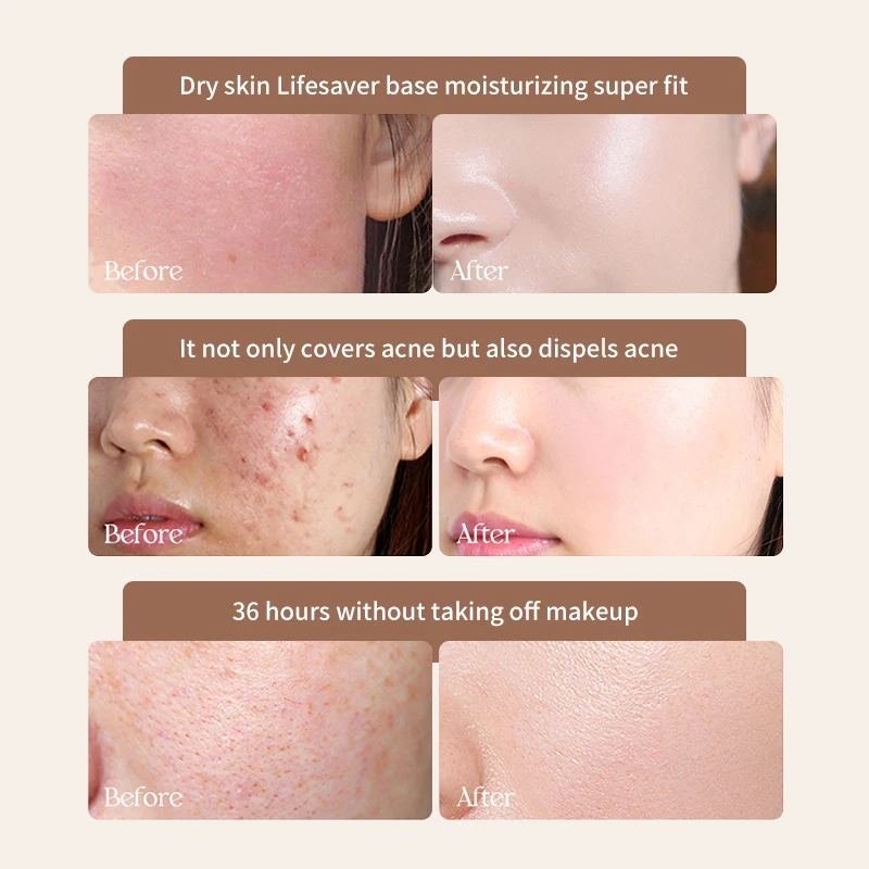 MLXL OEM COSMETICS Private Label Natural Whitening Concealer Air Cushion Cream Long Lasting Oil Control Makeup Foundation