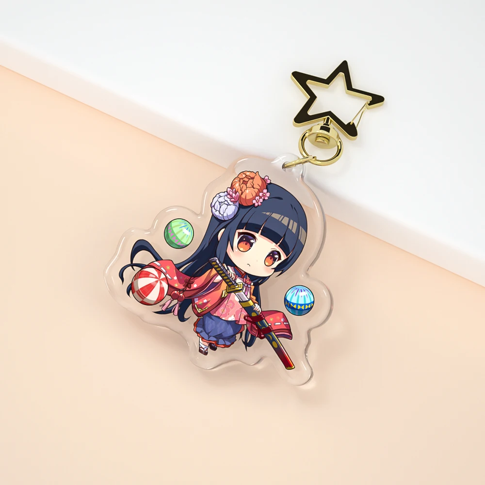 Paran 2024 Custom Printed Acrylic Keychain One Piece Anime Acrylic Charms Key Chain Wenzhou Pvc Clear Acrylic Keychain