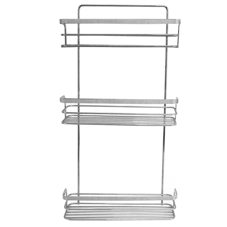 Стойка к ржавчине 3 уровня для ванной комнаты настенная полка для ванной комнаты металлическая проволока