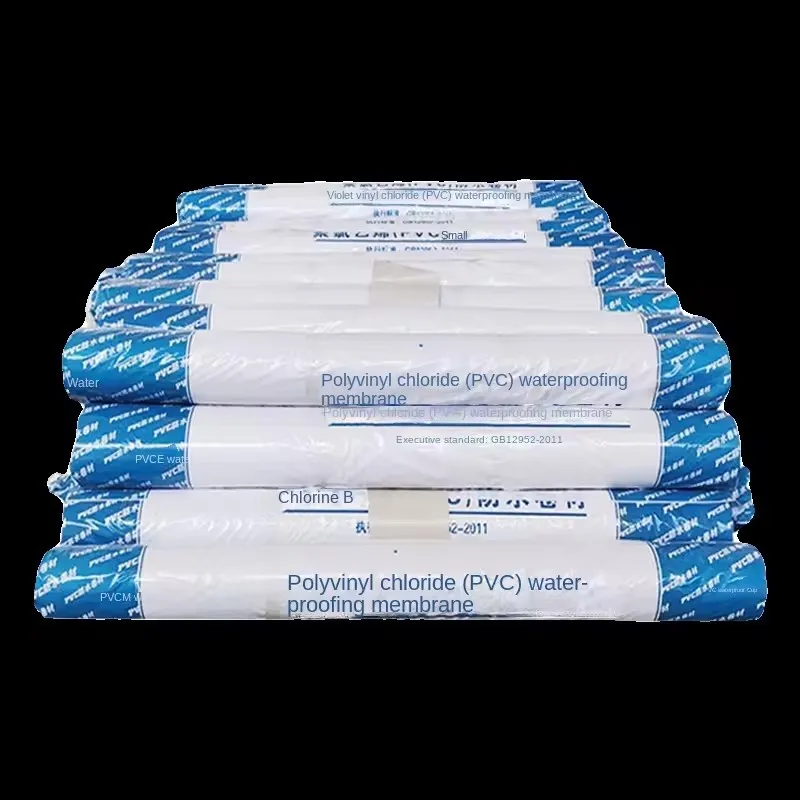 Плоская крыша ПВХ гидроизоляционные материалы рулонные выходы армированный водонепроницаемая мембрана строительный материал