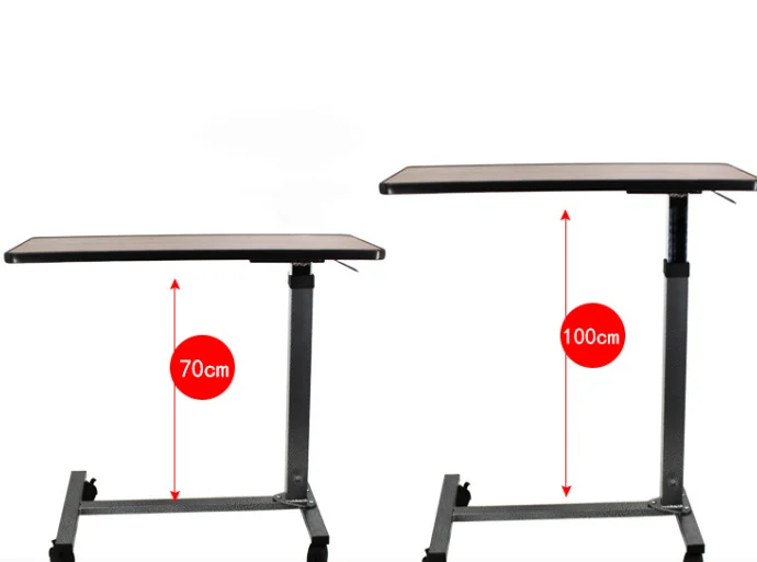 Export style composite wooden hydraulic valve lifter rotating 360 degree height adjustable beside overbed table