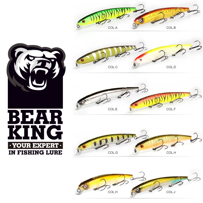BEARKING 14cm 22g new Hot sale fishing gear shone lures minnow crank Tungsten weight system wobbler bait isca artificial