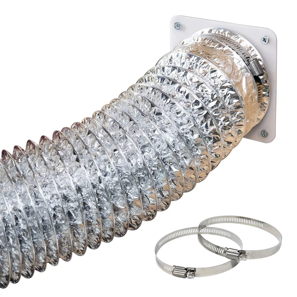 Ventilation Aluminium Foil Flexible Duct Air Vent Air Tube Dryer Pipe for hydroponics