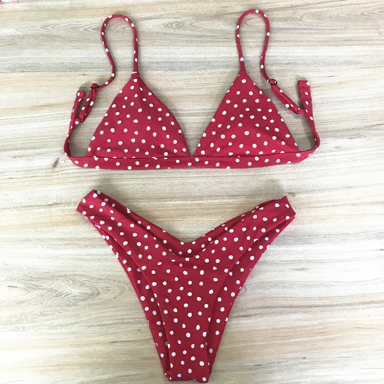 Cikini 2021 Swimwear Women Bandage Thong Brazilian Bikini