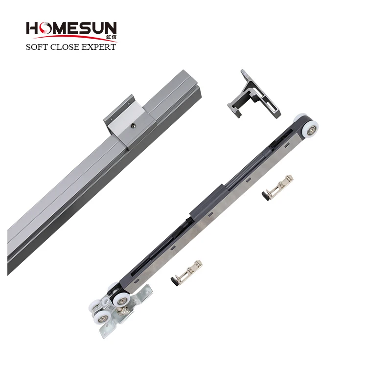 80kg Loading Bi-directional Soft Closing Mechanism GC6018 for Wooden Door Pocket Door