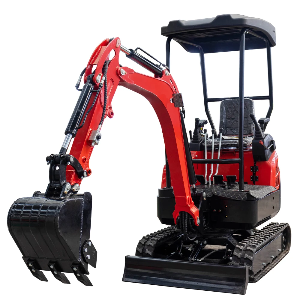 HIGHTOP  Mini excavator With Cab 1.8ton Hydraulic Crawler Machine Mini Excavator 1.8t
