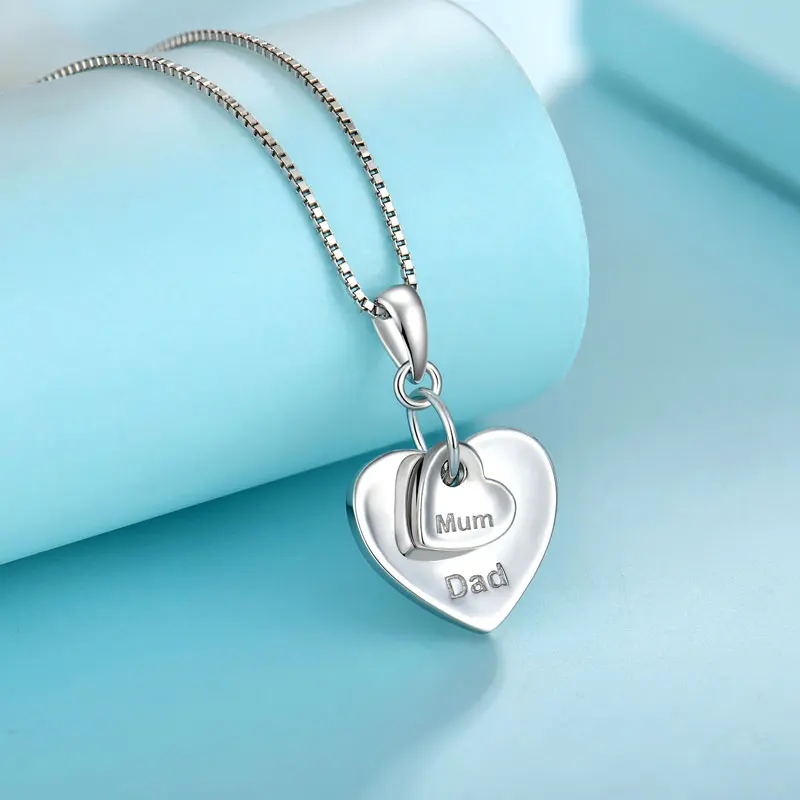 gold plated heart pendant 925 Sterling Silver fashion High Quality women fine pendant necklaces