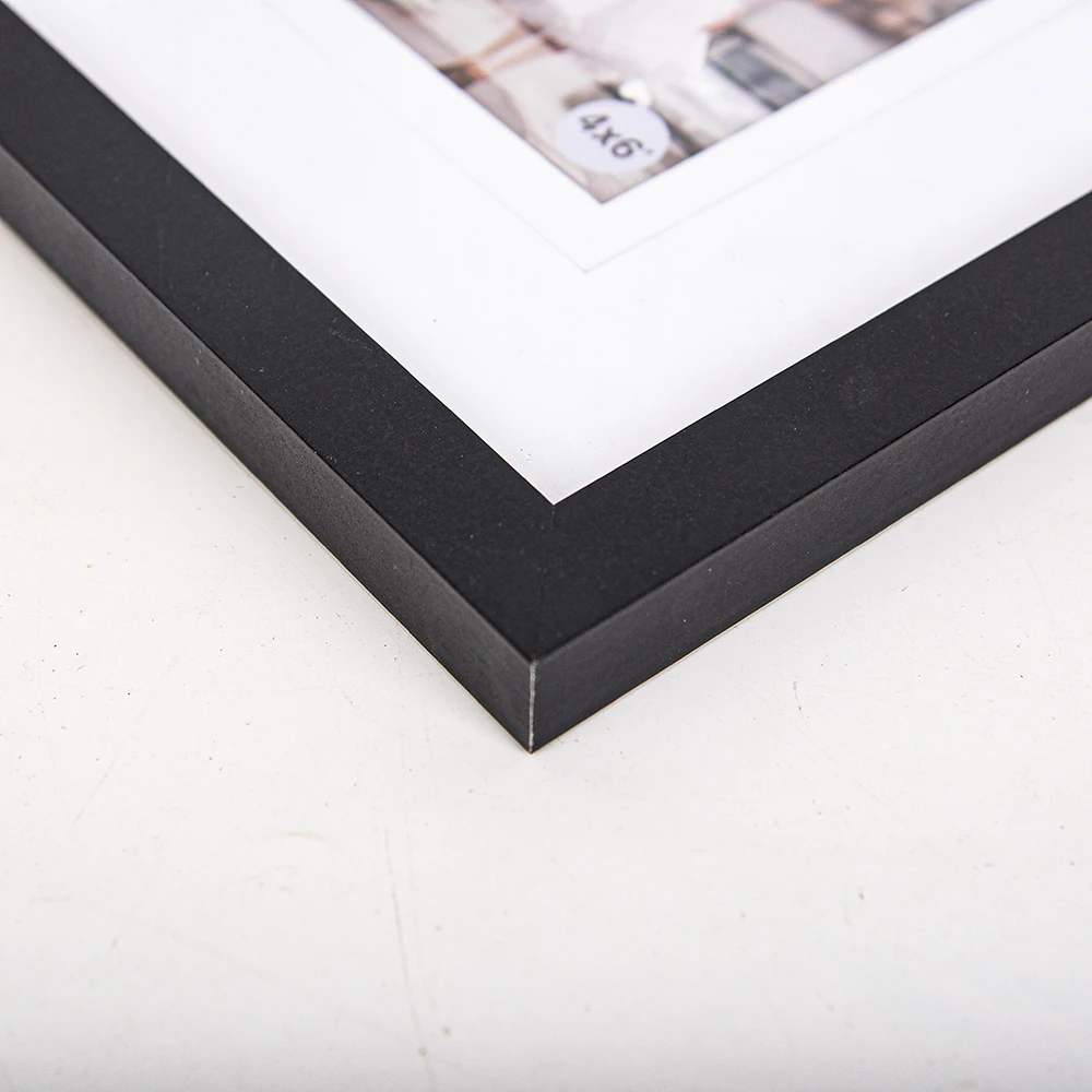 High Quality Modern Cheap Customized 8X10 4X6 5X7  A4 MDF Wood Photo Picture Black Frame