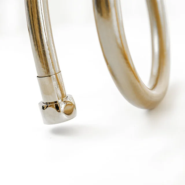Brushed Gold Bright Silver High-end Pvc Shower Hose Hot Water Flexible Shower Hose for Bathroom