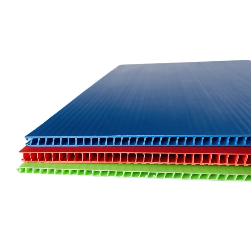 Оптовая продажа на заказ цвет 3 мм 4 5 6 8 10 ММП полый гофрированный пластиковый лист оптом Полипропиленовая доска