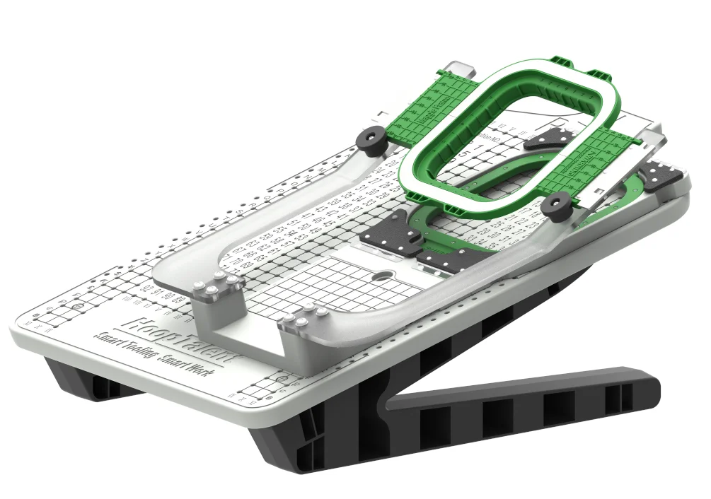 Hoop Talent Fixture Kit 30cm Fixture + Station(With 2 Legs) for Tajima/Ricoma 30x30cm Embroidery Hoop