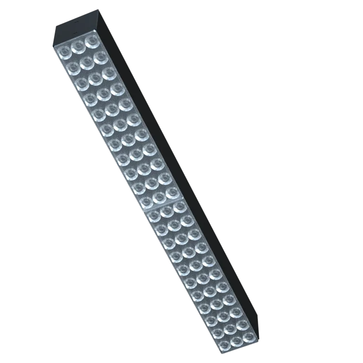 20W Newest Rectangular Pendant Led Lens Light Multi-angle Lighting Flicker Free Led Linear Lighting Batten Fitting