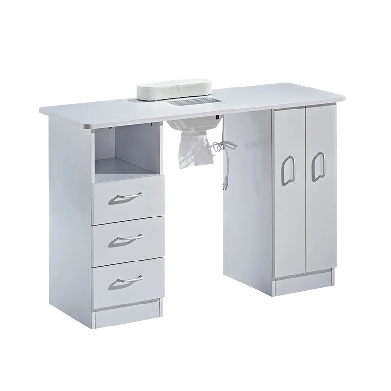 Modern Nail Station Furniture Nail Salon Manicure Table With dust collector fan