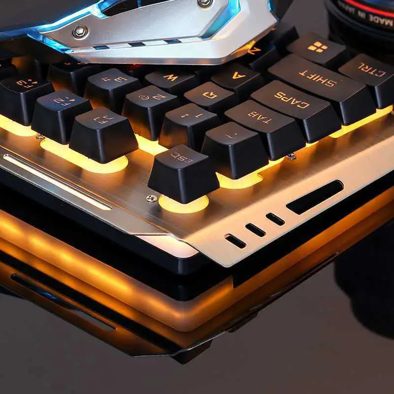 cheap Colorful Rainbow Backlight Ergonomic Usb Wire Tablet Pc Computer Waterproof Rgb Mechanical Feel Gaming Gamer Keyboard