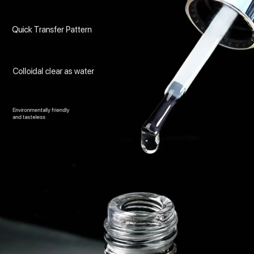 Nail transfer adhesive hose for transfer phototherapy nail polish glue transfer foil gel