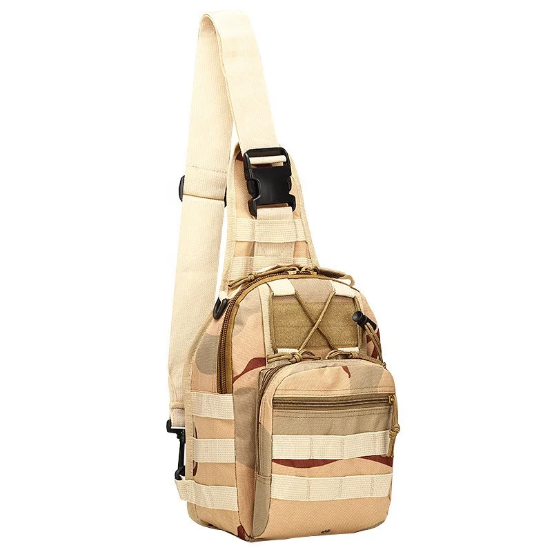 High Quality 12 kinds Camping Hiking Outdoor Crossbody Bag Polyester Chest Bag Single Shoulder Men Camouflage Sling Bag