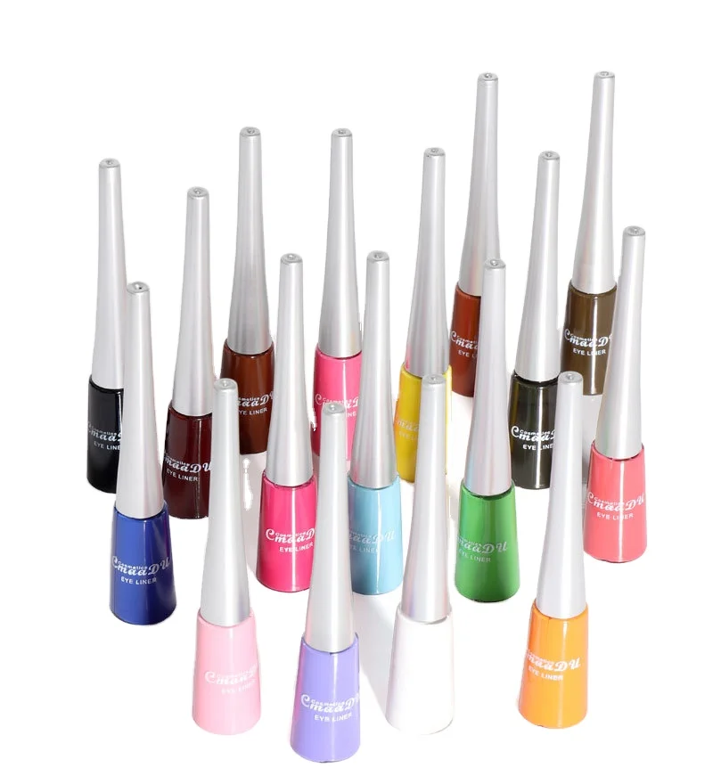 CmaaDu 17 Color Eye Liner Stick Long Lasting Water Activated EyeLiner Delineador De Ojos Waterproof Liquid Colourful Eyeliner