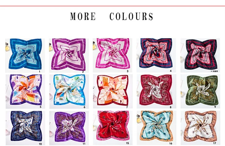 Custom Printed Paisley Polyester Cotton Bandana Square Scarf Luxury Flower Printing Silk Hair Bandana With Logo