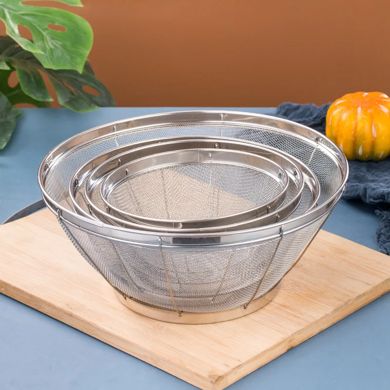 Stainless Steel Colander Mesh Colander Strainer Basket