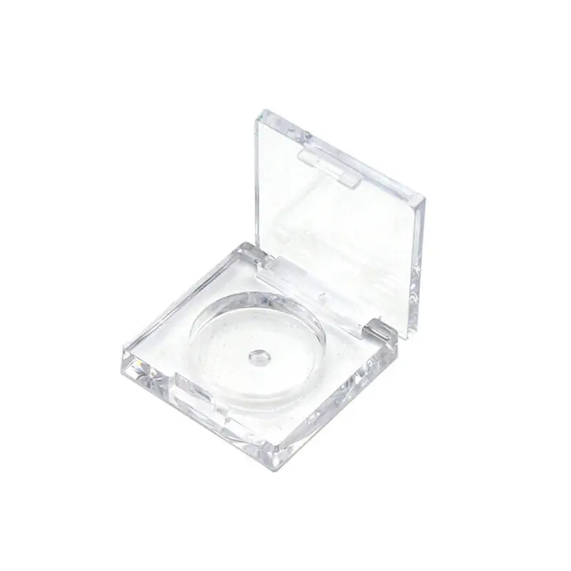 Transparent Empty Acrylic Compact Powder Case Square Empty Plastic Eyeshadow Palette Case
