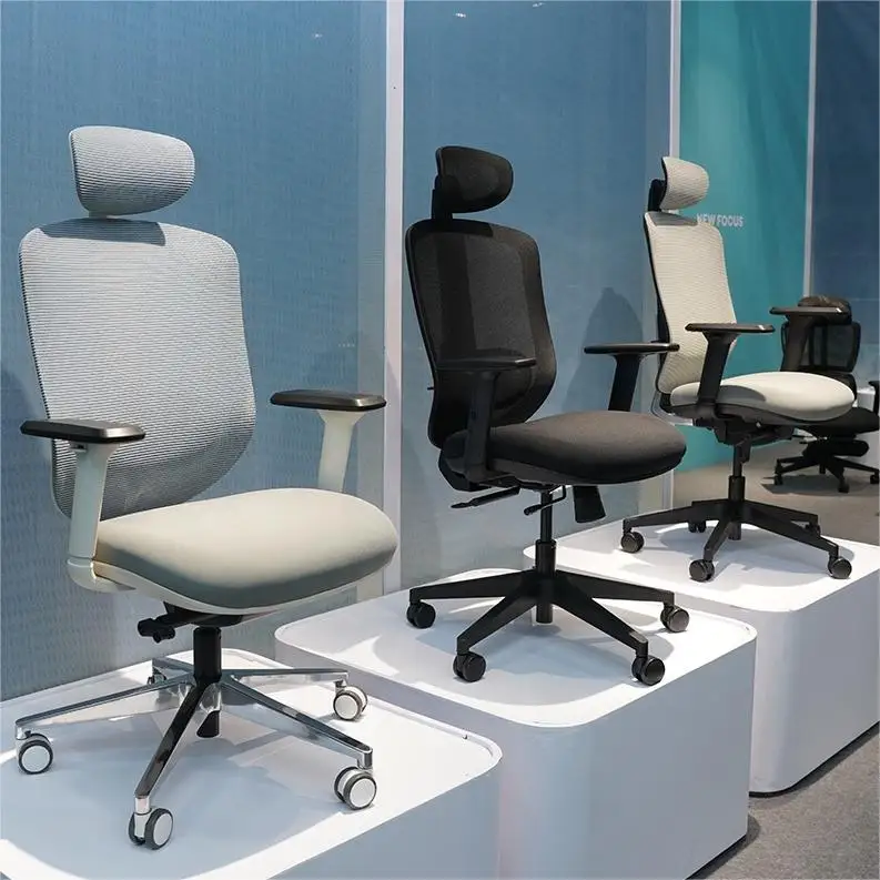 Sillas De Oficina High Back Swivel Revolving Lounge Adjustable Mesh Ergonomic Executive Office Chairs Furniture