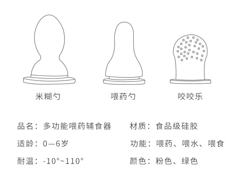 3 in 1 silicone baby feeding bottle Multi functional fruit vegetable medicine feeder complementary feeding spoon milk bottle