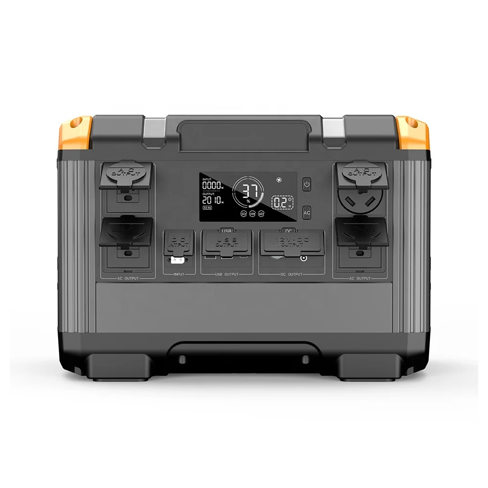 2400W Power station LiFePO4 Solar Generator 230V EU Plug Portable Power Station Bank With UPS For Emergency