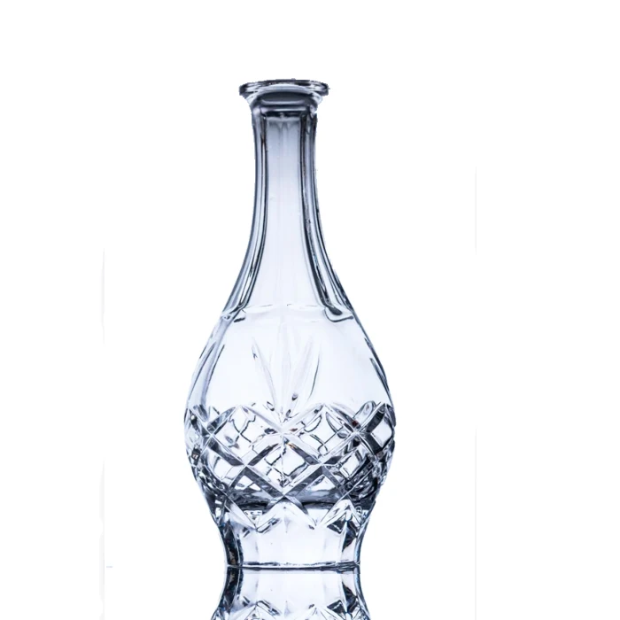 Super flint round glass empty custom design glass bottles