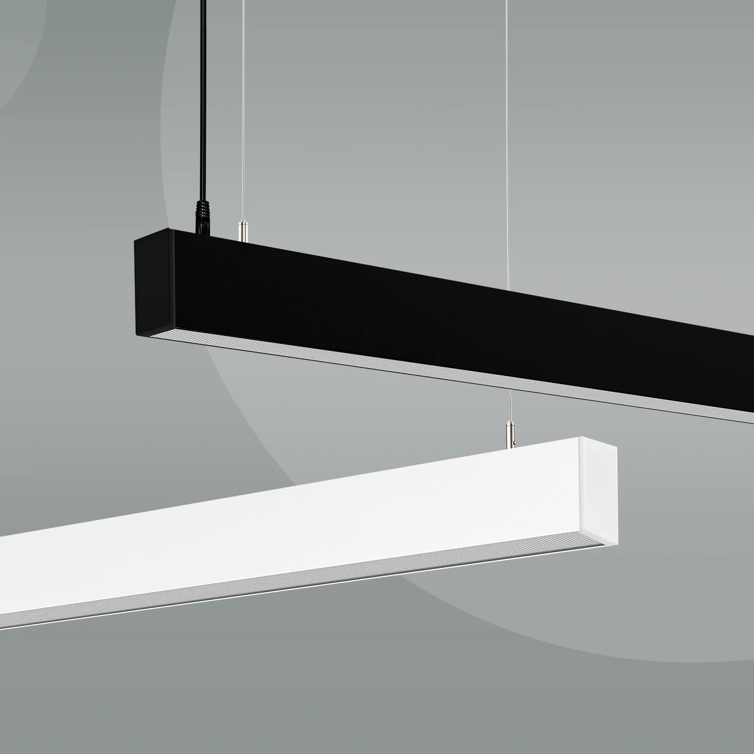 Holux Office 1800mm 45w/60w White Silver Fixture Led Batten Light Black Linear Lighting Systems Led Recessed Linear Light