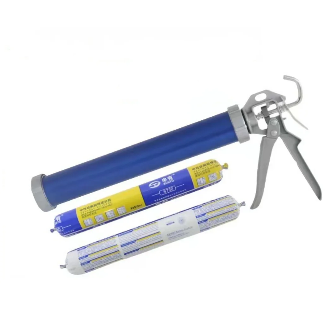 Heavy Duty Manual Aluminium Sausage Caulking Gun For Construction & Silicone Sealant