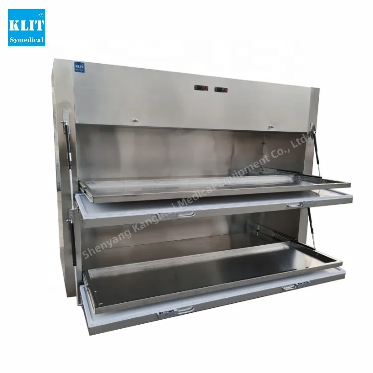 2 corpse mortuary chamber freezer cold storage for mortuary with stainless steel refrigerator