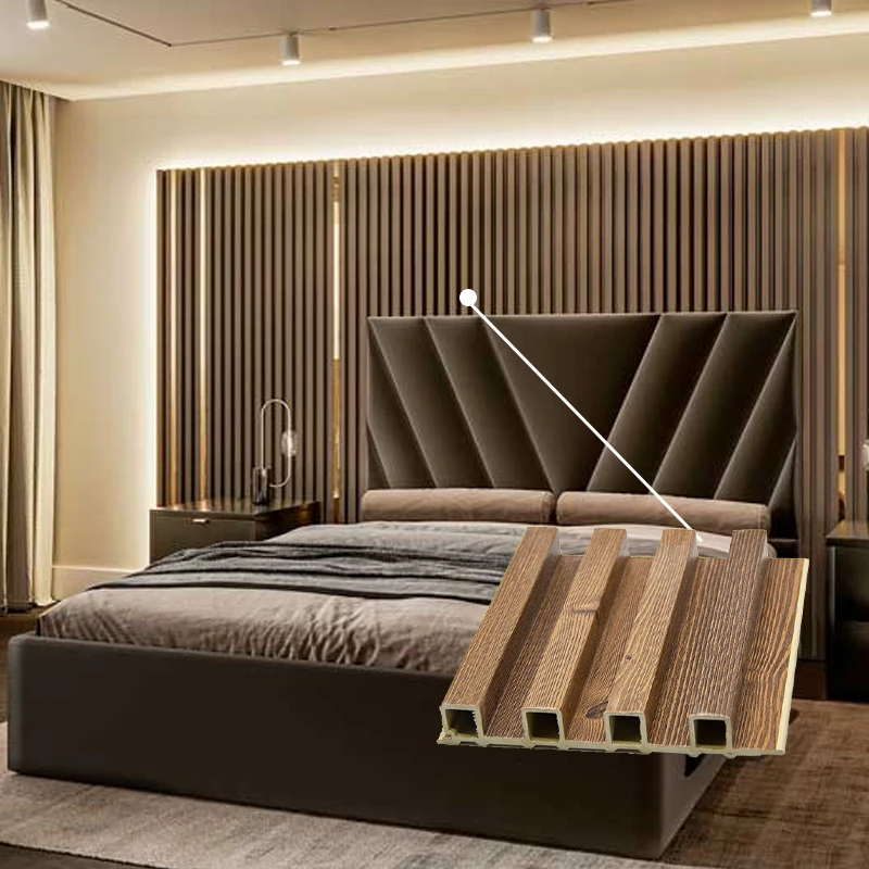 Popular interior wall ceiling decor board indoor decorative wpc wood-plastic composite wall panel