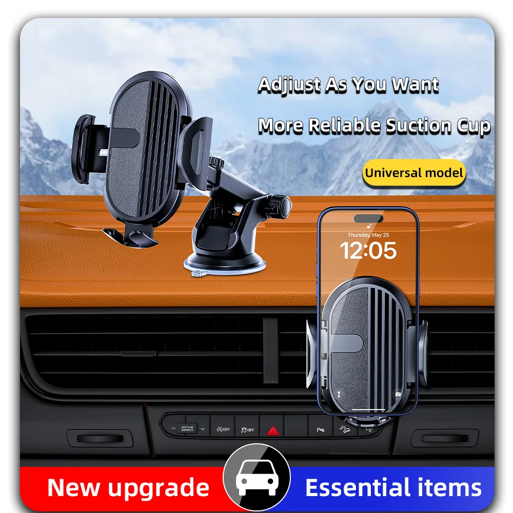 Factory Direct Wholesale Universal Dashboard Windshield Suction Cup Car Phone Holder GPS Phone Car Navigation Mount Car Interior