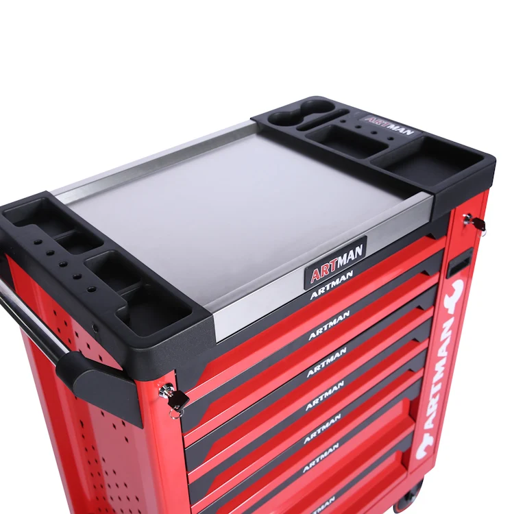 hot selling cheap drawer tools set box mechanic with professional tool set trolley cabinet
