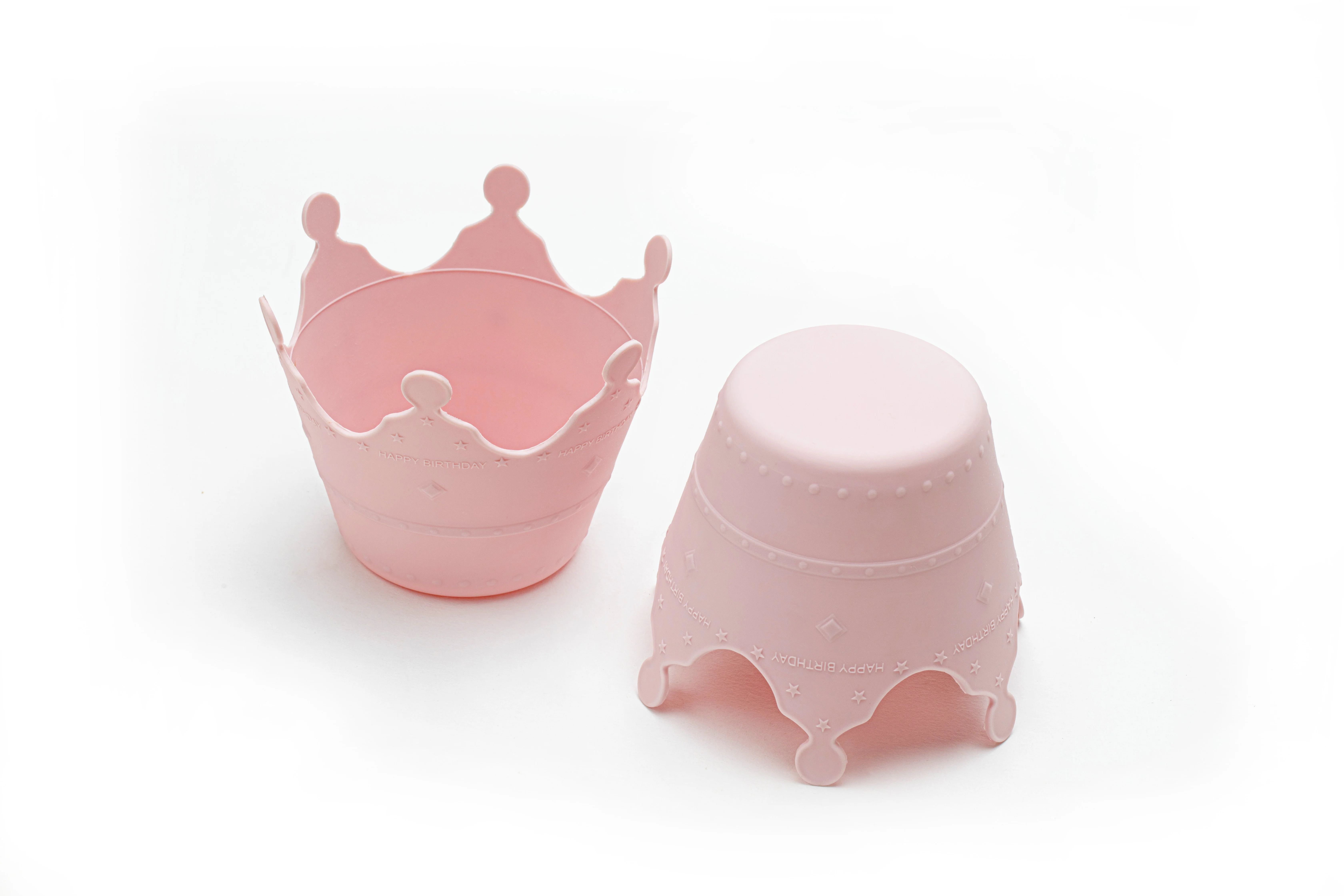 Silicone Rubber Custom Design Making Cake Molds Festival Birthday Cupcake Liners Cup Marker Silicon Crown Mold