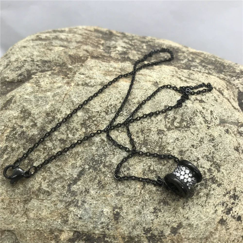 2022 creativity stainless steel luck eye pave zirconia gold palm charm pendant necklace for men and women