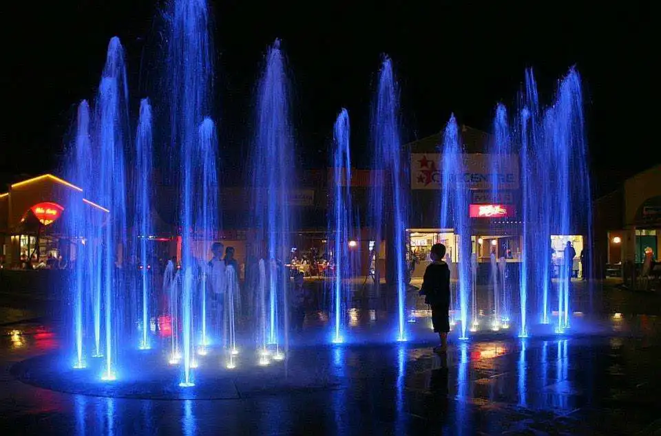 Outdoor IP68 Waterproof Stainless Steel RGB 24v water jet LED Underwater pump Fountain Nozzle Light for small Fountain