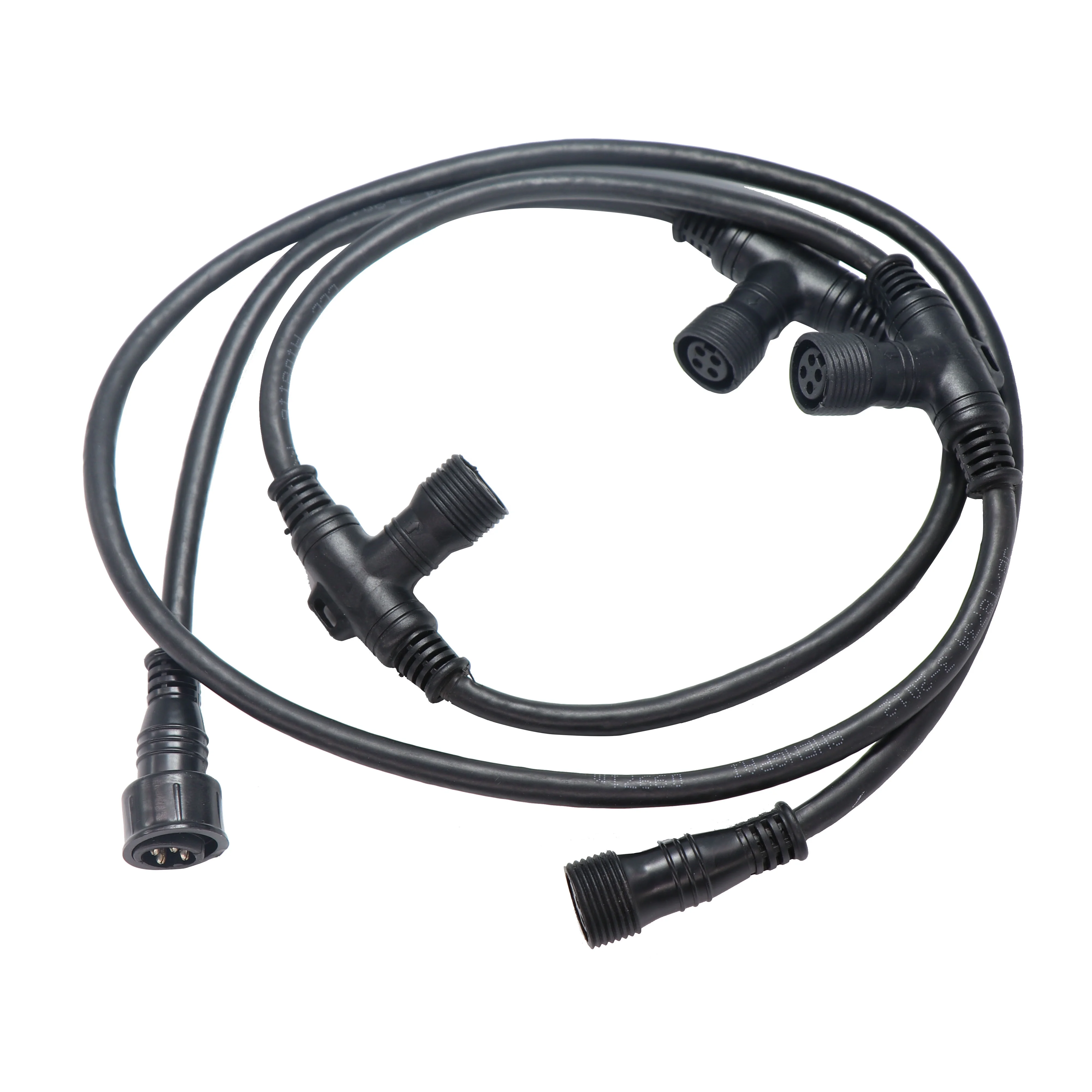 Светодиодные фонари 2 3 4 булавки 3 Way T тип водонепроницаемый Электрические сплиттер разъем