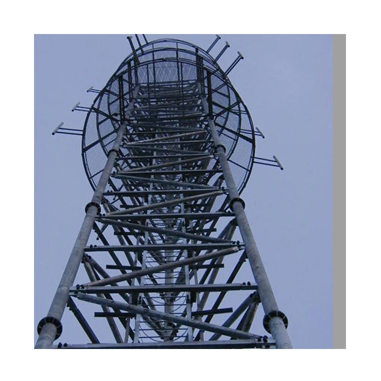 2022 New Mobile Communication Tilt Up Monopole 3 Legged Microwave Antenna 70m Three-Pipe Tower