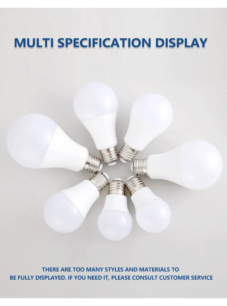 7W 9W 12W 15W 18W Energy-saving LED Bulbs Home Interior Lighting Home Basement